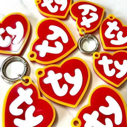 Heart Shaped Dog Tag - Personalized Heart Tag, Double Engraved Tag