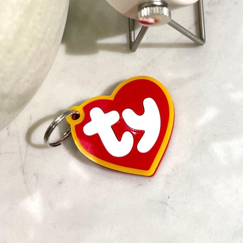 Heart Shaped Dog Tag - Personalized Heart Tag, Double Engraved Tag